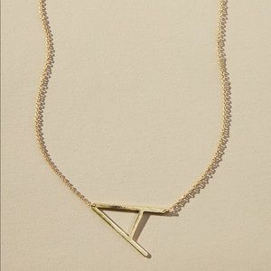 Monogram Pendant Necklace- Letter A